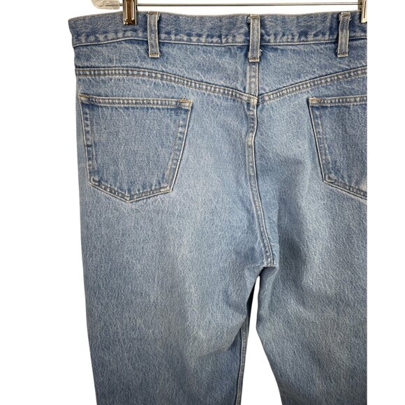 Lands' End Square Rigger Mens Size 42 x 29 Straight Fit Jeans Denim Blue - Picture 5 of 9